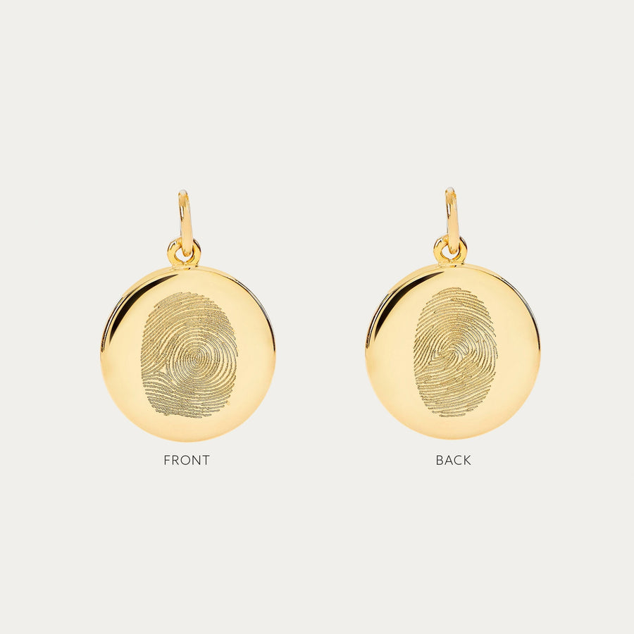 The Double Sided Fingerprint Pendant - Deja Marc Jewellery