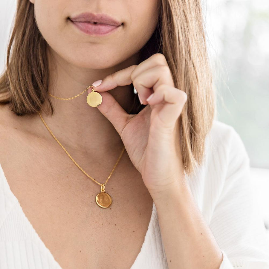 The Double Sided Fingerprint Pendant