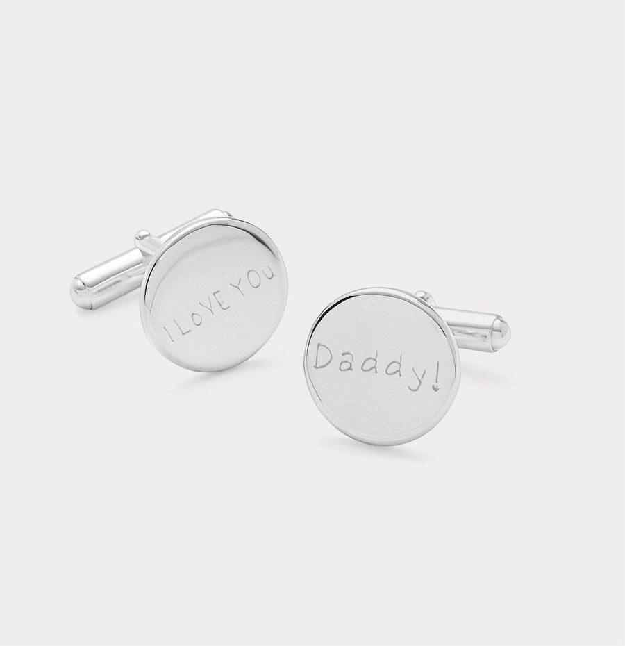 The Handwriting Cufflinks | Sterling Silver - Deja Marc Jewellery