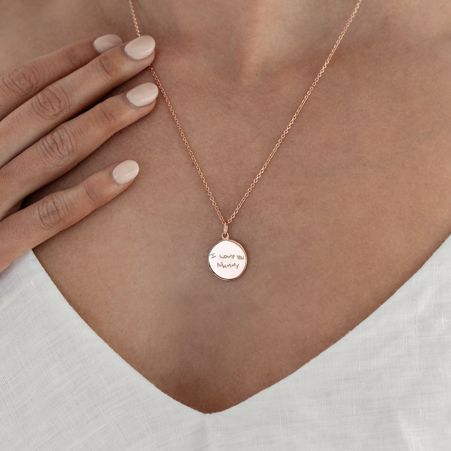 The Handwriting Necklace | Diamond Chain