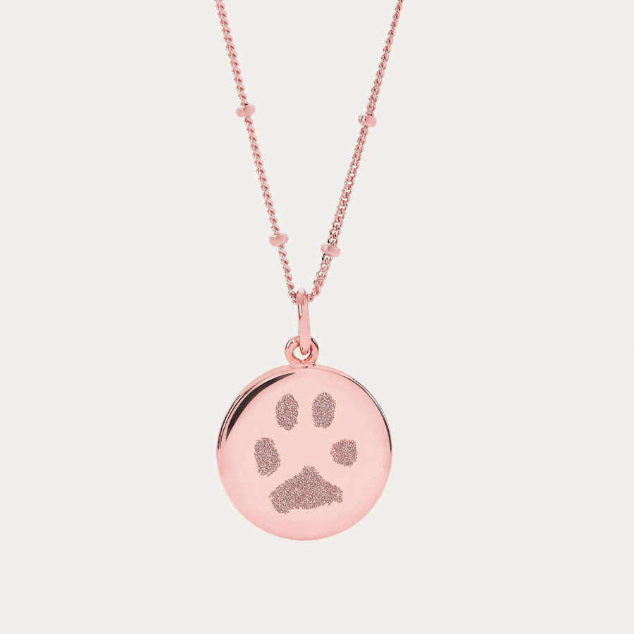 The Paw Print Necklace | Bobble Chain - Deja Marc Jewellery