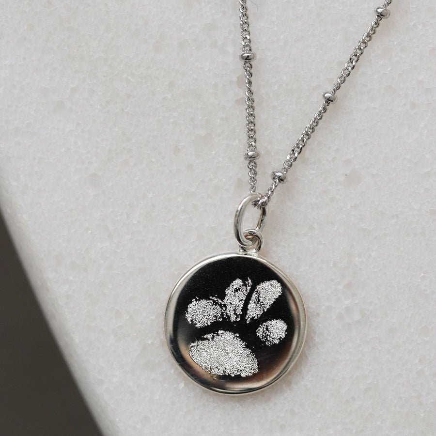 The Paw Print Necklace | Bobble Chain - Deja Marc Jewellery