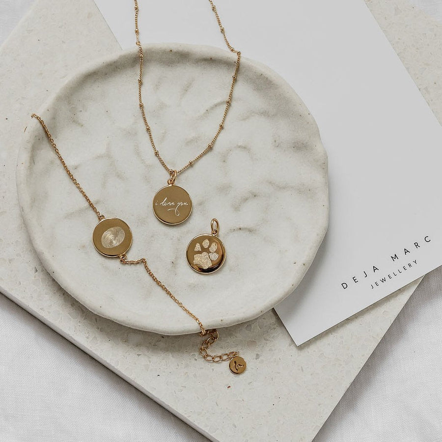 The Paw Print Necklace | Diamond Chain - Deja Marc Jewellery