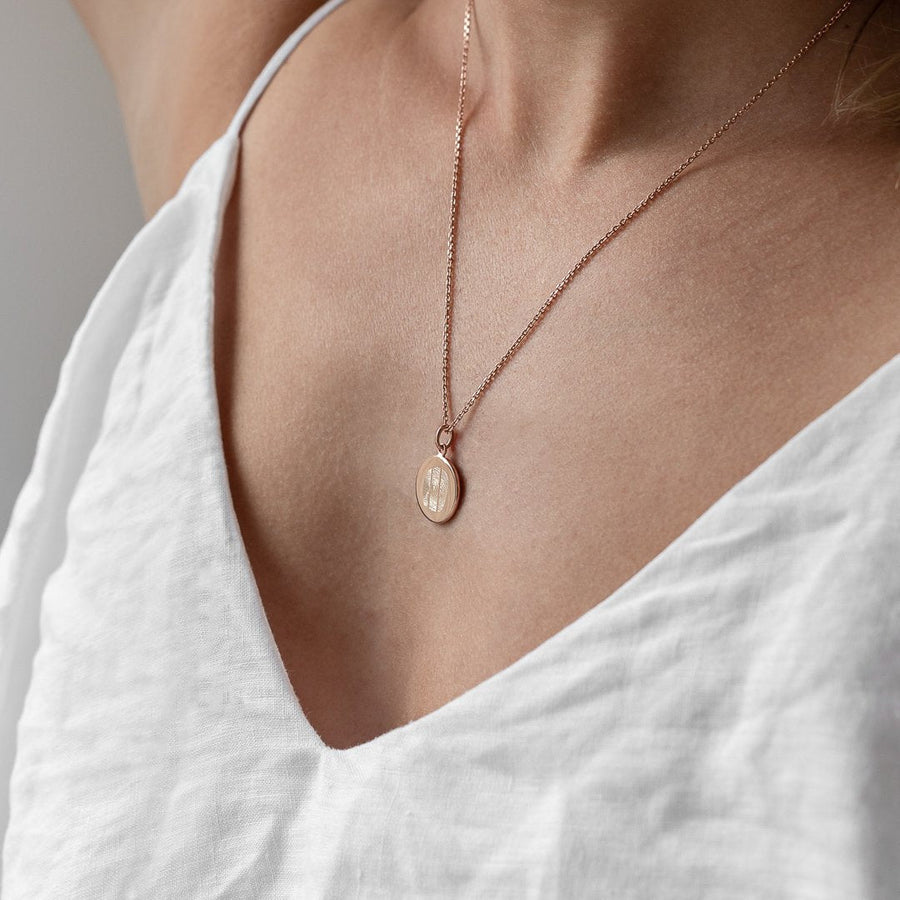 The Trio Fingerprint Necklace | Diamond Chain